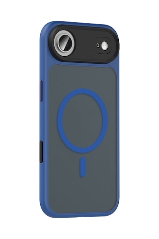 Apple Uyumlu iPhone 17 Air Kılıf Mat Arka Yüzey Wireless Şarj Özellikli Mkst Flet M-safe Kapak - Gri Gri