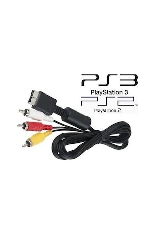 Playstation 2 rca kablo ps2 rca kablo playstation tv bağlantı kablosu 1.8 metre