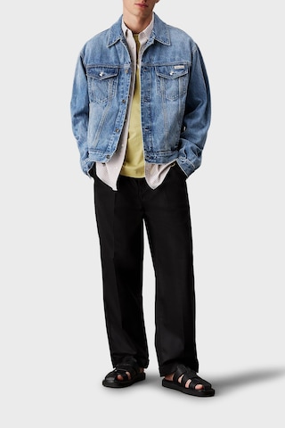 Calvin Klein Erkek Kot Ceket Lv04rb794g Ube Mavi Mavi