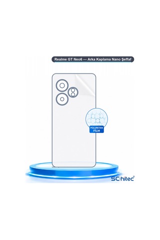 Schitec Realme Gt Neo6 Uyumlu Arka Yüzey Hidrojel Koruyucu Film 27340375
