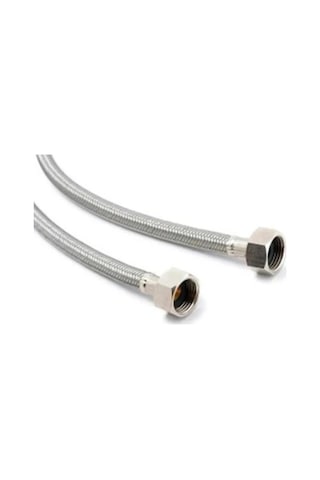 Çelik Flex Bağlantı, 1/2"-1/2", 30 Cm, Dişi Dişi Dişli 1