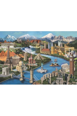 Anatolian 2000 Parça Simge Yerler (popular Landmarks) Puzzle