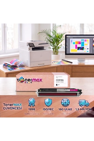 Hp Laserjet Pro Cp1025nw Ce313a Kırmızı Uyumlu Toner Çipli
