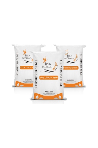 İpek Değirmen 3 Kg Tavuk Civciv Yem Paketi Etlik Toz Civciv Yemi 0.75 LT - 2.5 LT - 12 KG