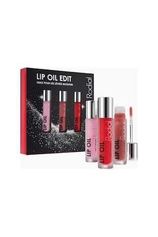 Rodial Lip Oil Trio, 3 Lü Dudak Yağı Seti Dudak Parlatıcıları Çok Renkli