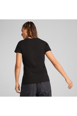 Puma Metallıc No. 1 Logo Tee Kadın Tişört Siyah Siyah