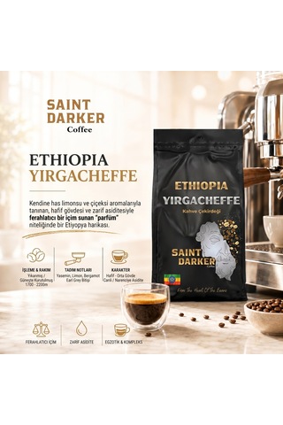 Saint Darker Ethiopia Single Origin Çekirdek Kahve 1 KG