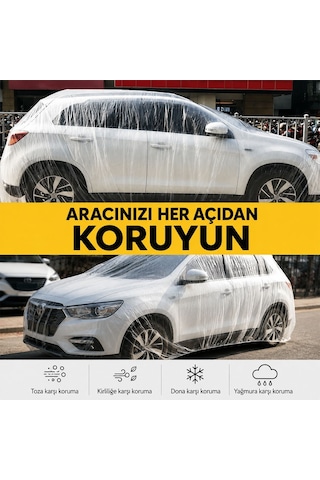 Sunup Sn-38878 Xl Beden Pe Araç Örtüsü 4.8x7.5 Metre Dört Mevsim Dayanıklı Su Geçirmez Ve Uv Korumalı Branda Diğer