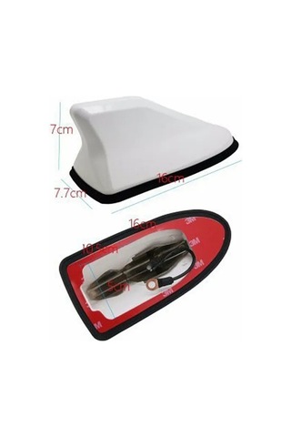 Suzuki Liana Uyumlu Silikon Tabanlı Beyaz Renk Oto Balık Sırtı Anten