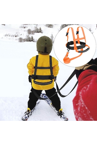 Homyl Çocuk Kayak Omuz Askısı Yeni Başlayanlar Turuncu-bel-20-80cm Turuncu