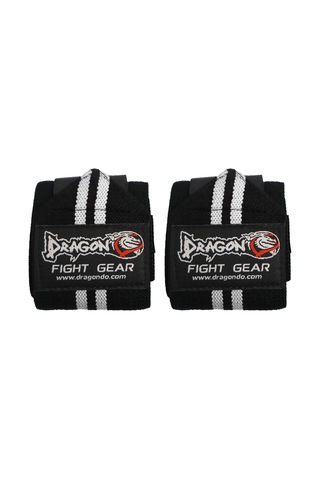 Dragondo 63911 Halter Ve Fitness Bilek Bandajı Yeni Seri Siyah - Beyaz