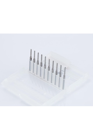 Tungsten Karbür Pcb Kesme Cnc Freze Ahşap Işleme 1.4Mm 10 Adet