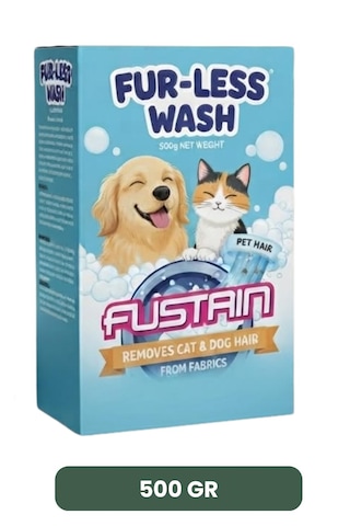 Fustaın Furless Wash: Kedi Köpek Kılı Temizlik Deterjanı. Evcil Dostlarınızın Tüy Sorunlarına Son, Çamaşırlarınız Yepyeni