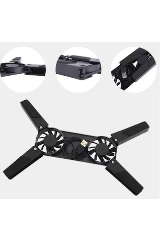 Katlanabilir Laptop Soğutucu 2 Fanlı 5250