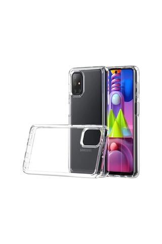 Newface - 832 - Samsung Galaxy M51 Kılıf Lüx - Kmrsfres - Şeffaf Silikon
