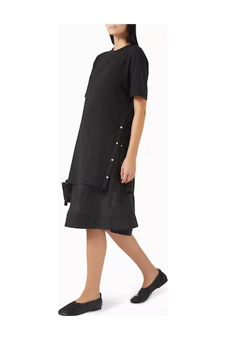 3.1 Phillip Lim Oversize Tişört Midi Elbise Rahat Ve Modern Günlük Şıklık Siyah