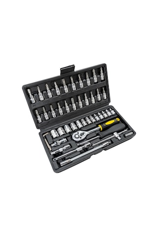 5587 1/4 Bits Uçlu Mini Lokma Anahtar Takımı 46 Parça