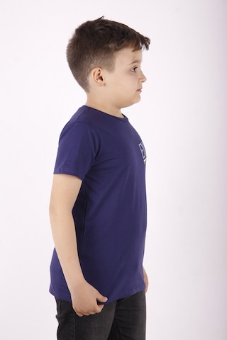 Toontoy Erkek Çocuk Excuses Baskılı Cepli Tişört Lacivert