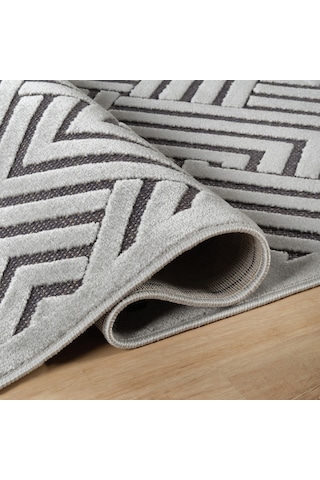 Kaşmir Halı 7/24 İskandinav Olav Gri 160x230 Cm 1gri