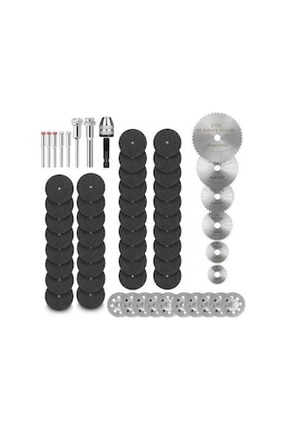 Pazly 60 Parçalı Profesyonel Kesim Seti - Ahşap, Metal, Pvc İçin Hızlı Kesim Diskleri