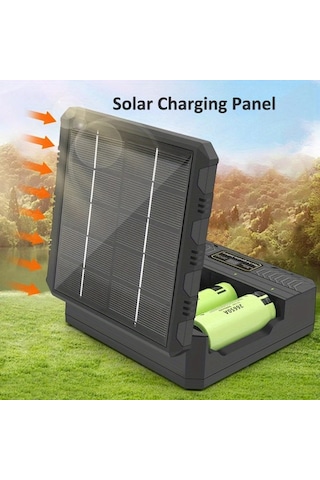 Xuweiwei 1 Bilgisayar Güneş Enerjili Usb Li İon Pil Şarj Cihazı 3 7v 18650 26650 21700 Şarjör Power Bank