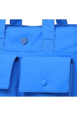 Smart Bags Mikro Poly Kumaş Büyük Boy Kadın Omuz Çantası 3345 Mavi