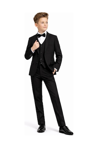 Ahengim Erkek Çocuk Slim Fit Premium Damatlık Smokin Takım Elbise Ak4000 Siyah