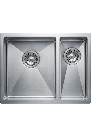 Livinox 38x40x23cm 1,5 Gözlü Damlalıksız Polisajlı Küçük Göz Sağda Paslanmaz Çelik Eviye Inox