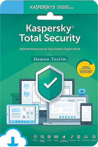 Kaspersky Total Security 3 Cihaz 1 Yıl