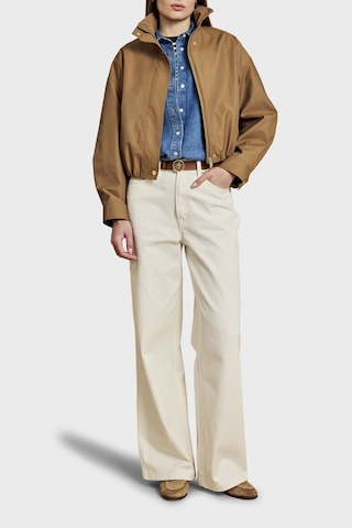 Brooks Brothers Pamuk Karışımlı Dik Yaka Fermuarlı Mont Bayan Mont Bbss26fjc001150 Kahve