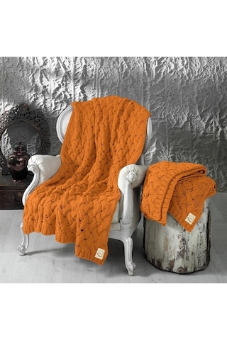 Serenita Saç Örgü Triko Tv Battaniyesi Throw Koltuk Şalı (538861623)-110X160
