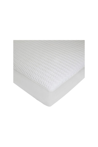 Kapitoneli Sıvı Geçirmez Kaliteli Yatak Koruyucu Fıttedli Alez Beyaz