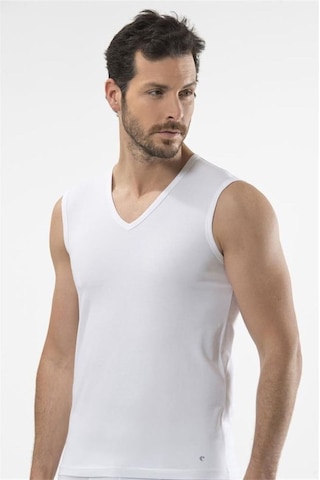 Cacharel 1304 Spor Erkek V Yaka - Beyaz Beyaz