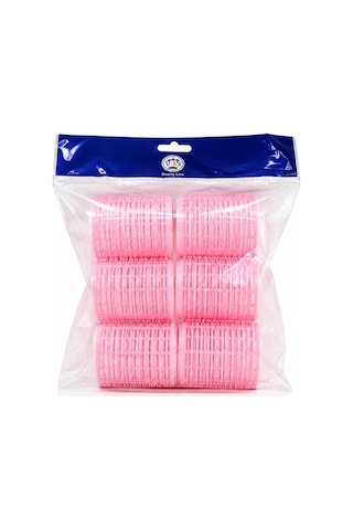 Profesyonel Cırtlı Bigudi 35 Mm 3,5 Cm 6'lı Set - Yapışkanlı Saç Bigudisi Açık Pembe İri Orta Boy Profesyonel Cırtlı Bigudi 35 Mm 3,5 Cm 6'lı Set - Yapışkanlı Saç Bigudisi Açık Pembe İri Orta Boy