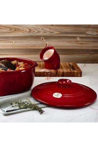 Emile Henry Tuzluk-baharatlıkyuvarlak Kırmızı/burgundy -340201 - Kırmızı/burgundy