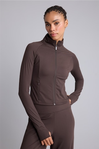 Defacto Fıtted Dik Yaka Fermuarlı Sporcu Hırka H5288ax26aubn338 Kahve-bn338