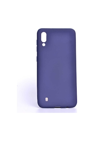 Noktaks - Galaxy Uyumlu M10 Uyumlu - Kılıf Mat Soft Premier Silikon Kapak - Lacivert - T7558 Lacivert