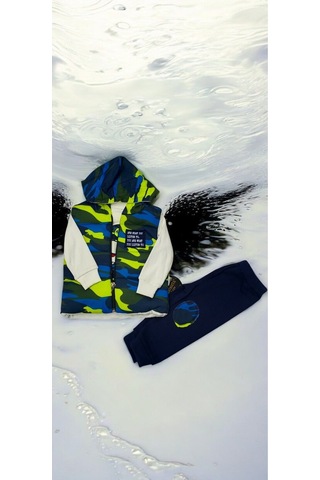 Kamuflaj Desenli 3lü Takım renkli