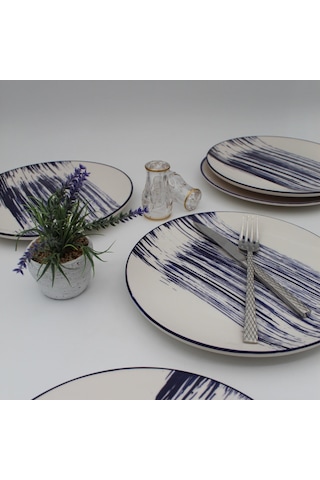 Royal 20 Cm Pasta Tabağı 6 Adet - Desenli
