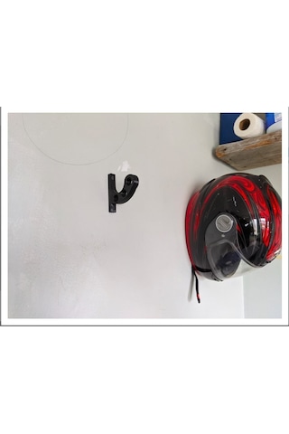 Motosiklet Kask Askısı Kask Tutucu Askılık Siyah