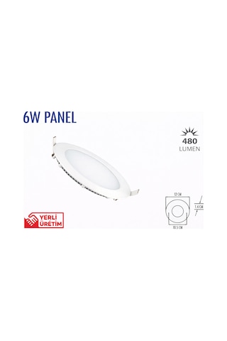 Lampist 6w Sıva Altı Slim Panel Led 4000k Beyaz Kasa Lampist 6w Sıva Altı Slim Panel Led 4000k Beyaz Kasa