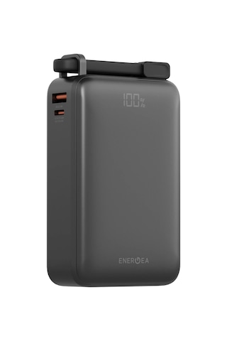Compac Ultra67 20.000 Mah 2 Adet 67w Type-c Ve 18w Usb Ekstra 100w Kablolu Hızlı Şarj Powerbank Koyu Gri