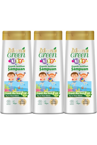 Mom's Green Kids Organik Aloe Veralı Şampuan 3 x 400 ML