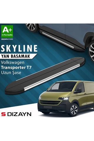 S-dizayn Vw Transporter T7 Skyline Krom Yan Basamak 263 Cm 2024 Üzeri A+ Kalite