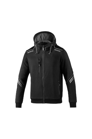 Sparco Colorado Fermuarlı Kapüşonlu Sweatshirt Siyah L Siyah