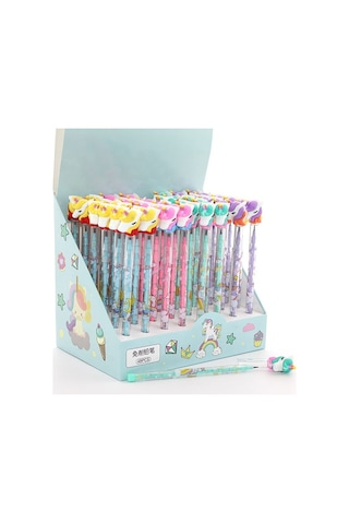 Unicorn Kurşun Kalem Unicorn Pencil Çizim Kalemi Kırtasiye Ürünü Okul Aracı Çok Renkli
