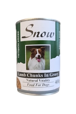 Snow Kuzu Etli Yetişkin Konserve Köpek Maması 6 x 400 G