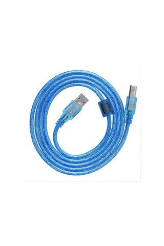 Powermaster Pm-3267 3 Metre Şeffaf Mavi Usb 2.0 Yazıcı Kablosu