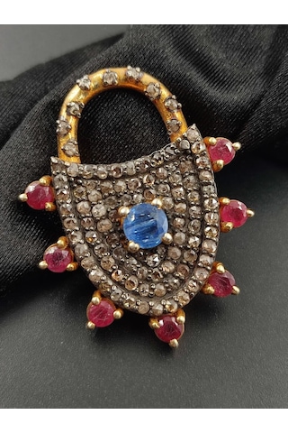 Tanzanit Yakut Elmas Kolye Ucu 283