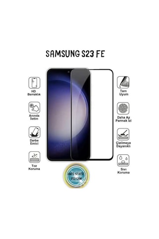 Samsung Galaxy S23 Fe Ekran Koruyucu Anti-static 5d Tam Kaplayan Kırılmaz Cam Samsung Galaxy S23 Fe Ekran Koruyucu Anti-static 5d Tam Kaplayan Kırılmaz Cam